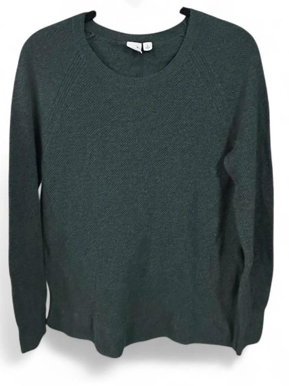 Hunter Green Light-Weight Crewneck Thermal Sweater